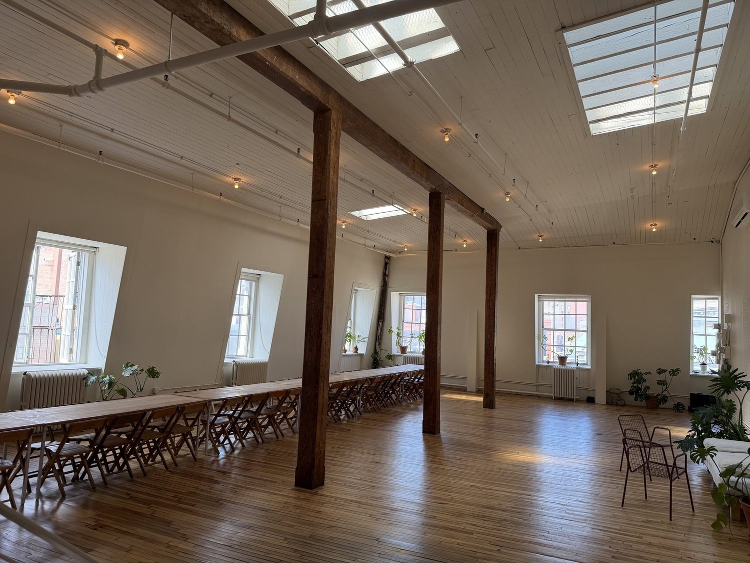 A view across CENTRE ST’s open loft