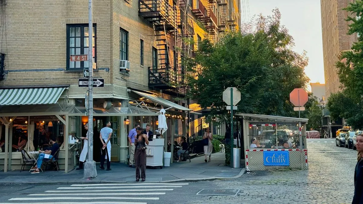 Café Cluny on a West Village corner