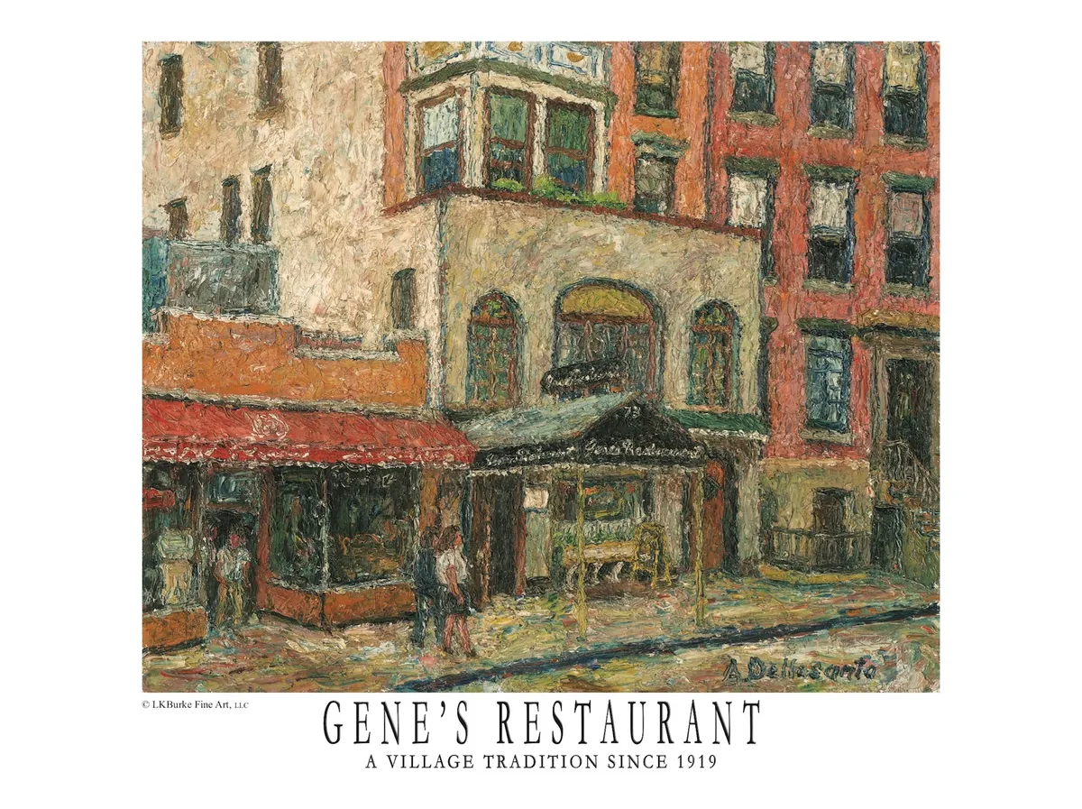 Illustration of Gene’s restaurant on West 11th Street