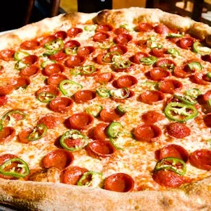 A pie from GRAND STREET PIZZA