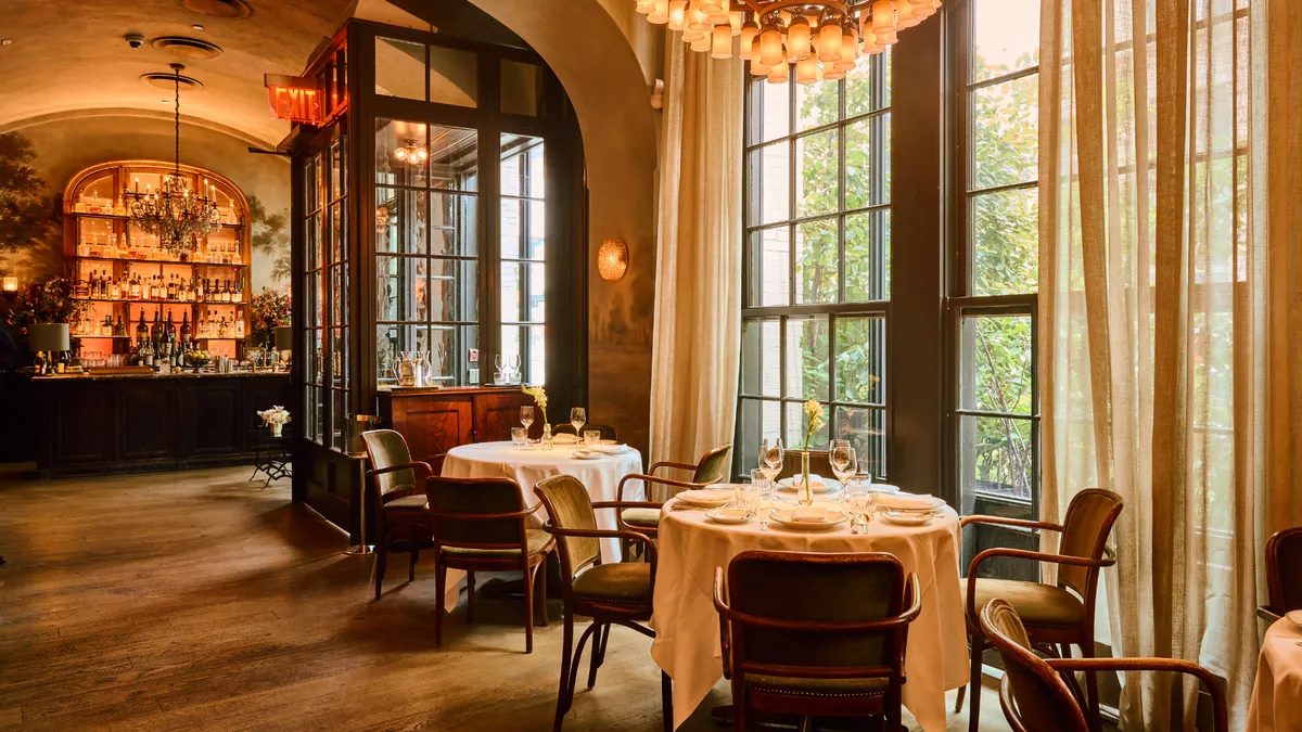 The dining room at Le Coucou