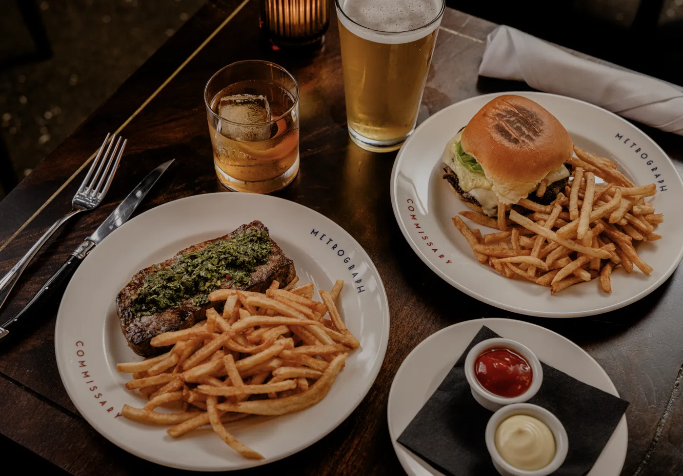 A meal at METROGRAPH COMMISSARY