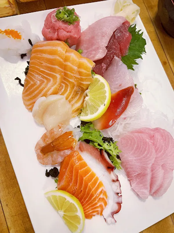 Sashimi served at Tomo21 Sushi
