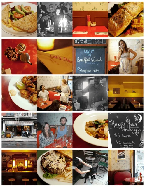 LOVELY DAY food and restaurant collage